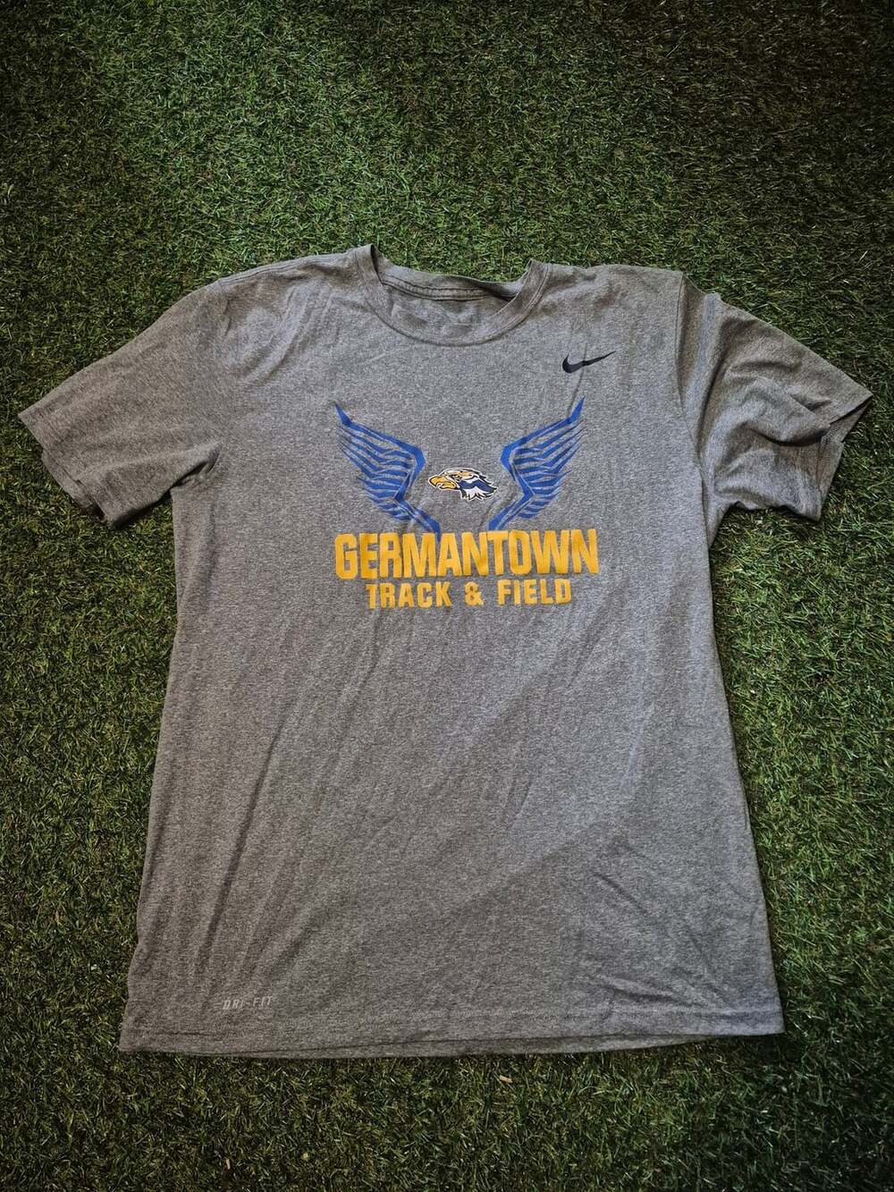 Nike Germantown Track & Field The Nike Tee Size M Gray